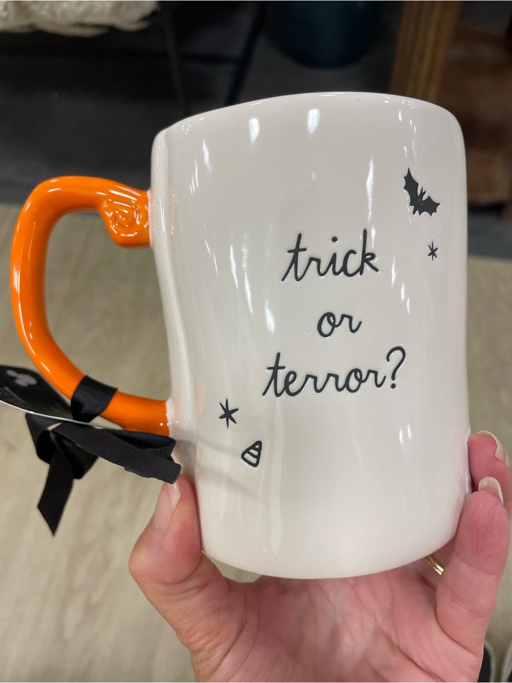 New Rae Dunn x The Nightmare Before Christmas  'Trick or Terror?' Mug